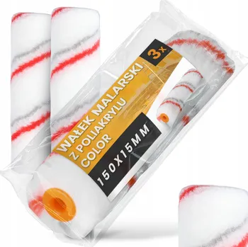 3x Váleček malířský 15 cm na malování stěn, barvy, laky - náhradní vložka SH-T