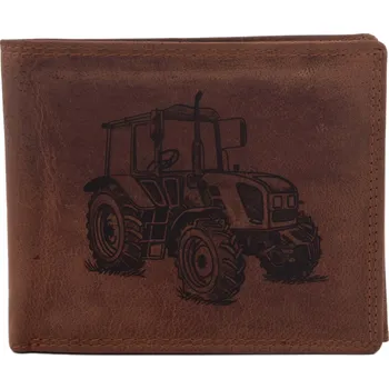 Peněženka Pánská peněženka MERCUCIO světlehnědá vzor 32 traktor 2911908