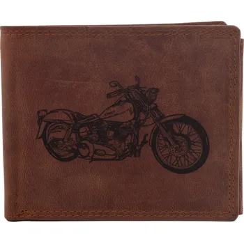 Peněženka Pánská peněženka MERCUCIO světlehnědá vzor 27 motorka 2911908