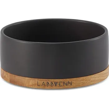 Miska pro psa Labbvenn Designová keramická miska Vuku Single Buffet - Black-L