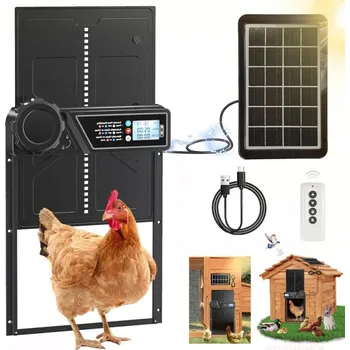 AUTOMATICKÁ DVÍŘKA DO KURNÍKU S BATERIOVÝM ZÁSOBNÍKEM A DÁLKOVÝM OVLÁDÁNÍM