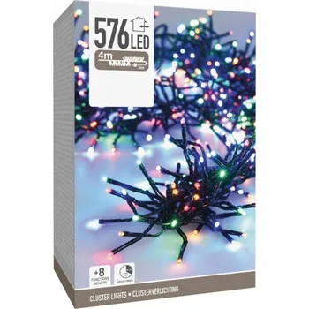 Vánoční dekorace Světelná girlanda Koopman 400 cm síťovaná, vícebarevná