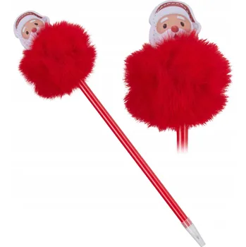 Propiska Vánoční s Pomponem Dárek Mikuláše 25 cm Mikuláš Červený