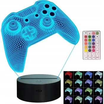 Lampička NOČNÍ LAMPA LED Gamepad Pad Pilot pro hráče dárek Ovladač PS Playstation