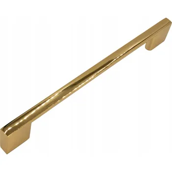 Nábytkové kování Nábytková úchytka zlatý chrom 192 mm kovová úchytka pro skříňky a zásuvky