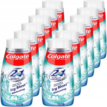zubní pasta Colgate Zubní pasta bělící 2v1 s ústní vodou Icy Blast 12x 100 ml