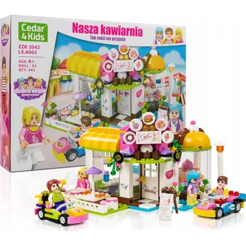ostatní stavebnice Sada stavebních kostek pro kavárnu, 443 dílů , stavebnice Den dětí