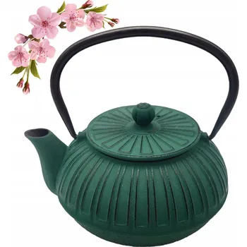 Konvice na čaj KONVICE LITINOVÁ KONVICE VAŘIČ ČAJE NA BYLINKY SE SÍTKEM KAMILLE