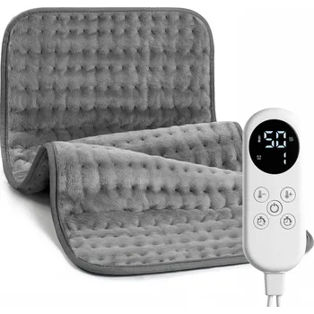 Klimatizace Interlook Vyhřívací podložka, elektrický termofor na záda, svaly, klouby | 30 x 60 cm | šedá | HPD-3060-Grey