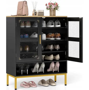 Botník Botník Costway 70 x 93 x 35 cm černá