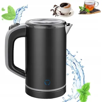 Rychlovarná konvice RYCHLOVARNÁ KONVICE 0,8 LITRU 600 W SE SNÍMATELNÝM VÍKEM A OTOČNOU ZÁKLADNOU 360° ČERNÁ