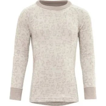 Dětské termoprádlo Dětské triko s dlouhým rukávem DEVOLD Duo Active Merino Raw White, 6