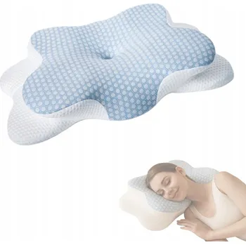 Polštář Ortopedický Polštář na Spaní Profilovaný Podpěra Hlavy a Krku s Paměťovou Pěnou