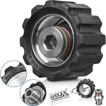 Příslušenství pro vysokotlaký čistič Redukce INOX 500 bar M22 1/4" pro Karcher HD HDS adaptér spojka pěnovací trysky