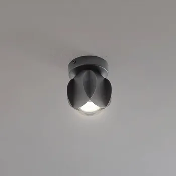 Lampička HELam Stropní bodové svítidlo GAMBIT, černé, Ø 10 cm, kov, GU10 LED černá 1 x 4,8 W LED - Doprava zdarma