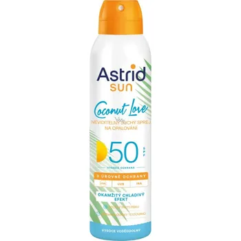 Přípravek na opalování Opalovací mlha Astrid Coconut Love 50 SPF 150 ml