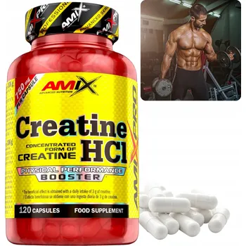 Kreatin Kapsle Amix Kreatin hydrochlorid HCL 120 ks Creatine HCL Kreatin