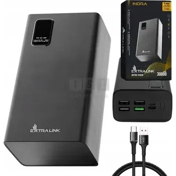 Powerbanka Powerbank Extralink 30000 mAh černý
