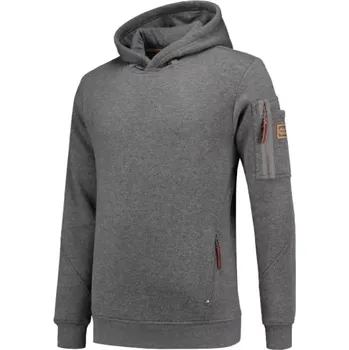 Pánská mikina Premium Hooded Sweater mikina pánská stone melange 5XL