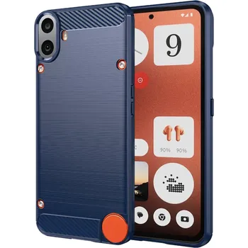 Pouzdro na mobilní telefon Techsuit Carbon Silicone Nothing CMF Phone 1 modrý