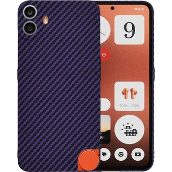 Pouzdro na mobilní telefon Telefon Nothing CMF Phone 1 Techsuit Carbonite FiberShell fialový