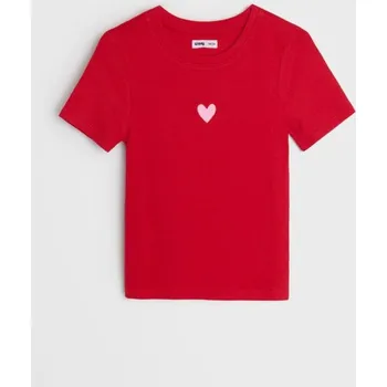 Sinsay - Tričko s krátkým rukávem - červená - 724HB-33X - 724HB-33X-140