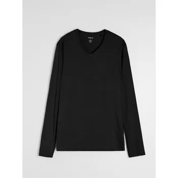 Sinsay - Bavlněné tričko Basic - černá - 652EY-99X - 652EY-99X-M-1