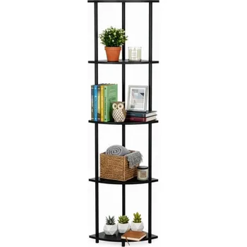 Rohová skříňka SPRINGOS HA7546 černá