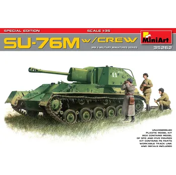 Plastikový model 1/35 SU-76M with Crew (Special Edition)