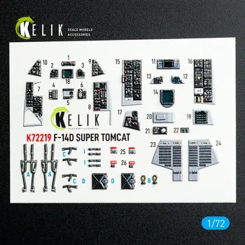 Plastikový model 1/72 F-14D Super Tomcat - interior 3D (HOBBYB)