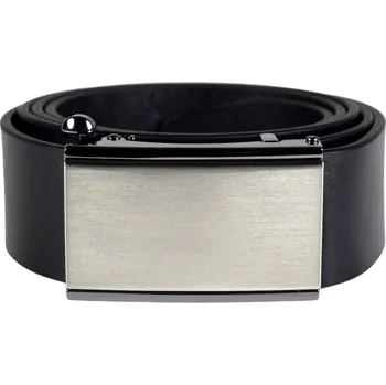 Opasek Papillon Pánský kožený opasek No.4 (35mm)-Černý / 100 cm