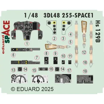 Plastikový model 1/48 Hs 129B SPACE (TAKOM)