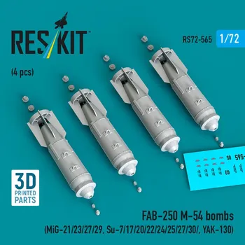 Plastikový model 1/72 FAB-250-M54 bombs (4 pcs.)