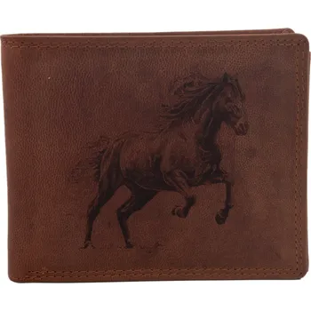 Peněženka Pánská peněženka MERCUCIO světlehnědá vzor 61 kůň 2911908