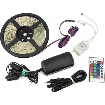 LED páska Sada RGB LED pásek 150 LED 12V DC 6W/m IP45 ovladač dálkový ovladač napájecí zdroj