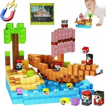 ostatní stavebnice STAVEBNICE KOSTKY ŠESTIHRANY 100 DÍLKŮ STAVEBNICE VZDĚLÁVACÍ SADA 3D