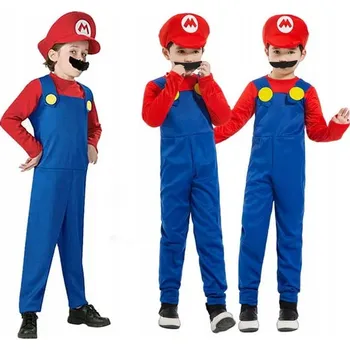 Karnevalový kostým KOSTÝM KOSTÝM PŘEVLEK SUPER MARIO 10L 130-140 CM XL