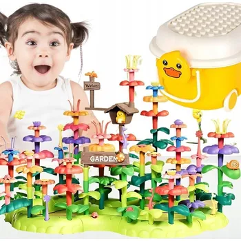 ostatní stavebnice VELKÁ SADA STAVEBNIC KWIATY PRO HOLČIČKU 3 4 5 6 7 LET