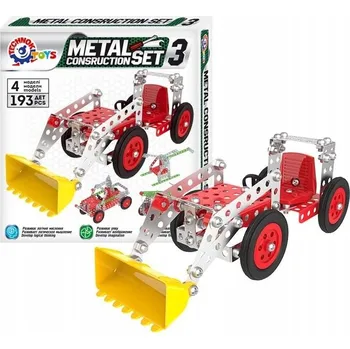 ostatní stavebnice Hračka AUTO Na Šroubování a utahování kovový konstruktor 193 dílků