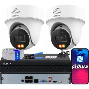 Bezpečnostní kamera IP monitoring 4MPx Dahua 2x Otočná kamera IPC-PT1439H-PV-0280B PoE LED IR