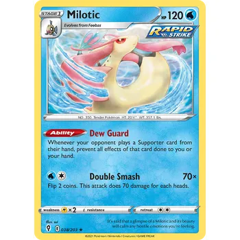 Sběratelská karetní hra Pokémon karta Milotic 038/203