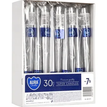 Svíčka Tradiční parafínová svíčka Bispol 30 ks