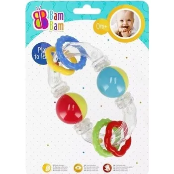 Hračka pro kojence HRAČKA PRO BATOLATA VÝBAVIČKA CHRASTÍTKO KOULE BAM BAM HRAČKY CHRASTÍTKA