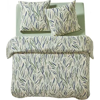 Blancheporte Povlečení Manu s geometrickým vzory, bavlna Velikost: dvoulůžko 240x220 + 2x63x63 cm