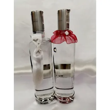 Svatební dekorace ZÁVĚSKA NA SVATEBNÍ LÁHEV KRAVATA MINI BÍLÁ BOR