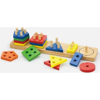 ostatní stavebnice Viga 58558 Třídicí Stavebnice tvarů - Ge Figures