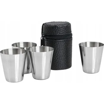 Sklenice Sklenice na vodku Gentelo černé 30ml 4 ks