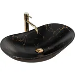 REA - Umyvadlo na desku Royal 60 Black Marble Mat REA-U7478