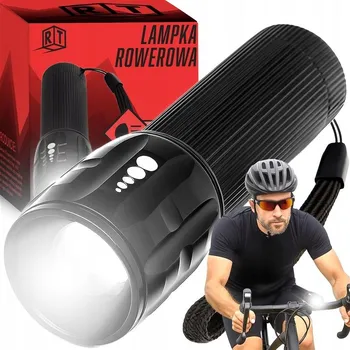 Cyklosvítilna Přední světlo na kolo RETOO černé, LED, na baterie, 2 režimy