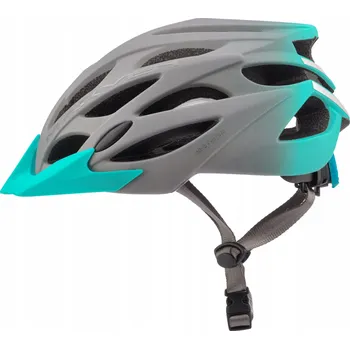 Cyklistická přilba CYKLISTICKÁ PŘILBA NA KOLO NASTAVITELNÁ VENTILOVANÁ VELIKOST M 55-58CM ŠEDÁ MODRÁ